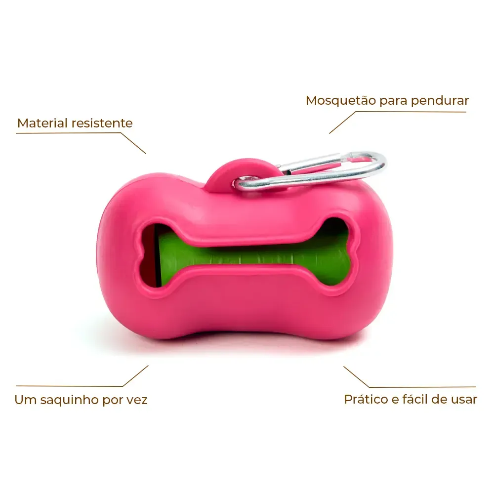 Kit Higiênico Cata Caca com Refil MyHug Rosa